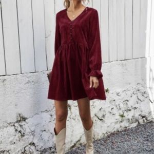 Corduroy dress